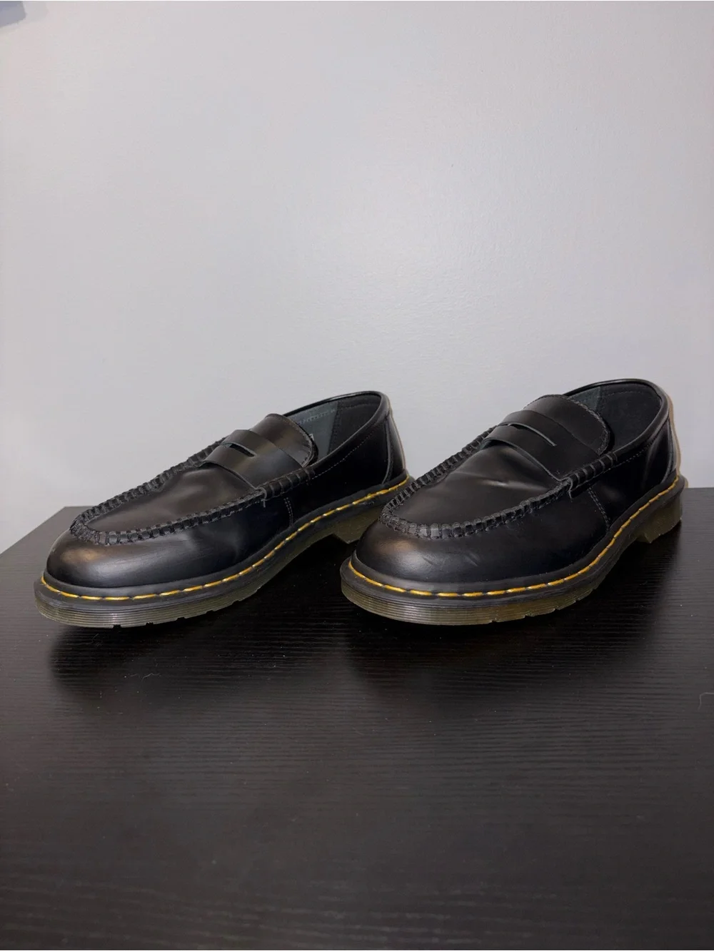 Dr. Martens Penton Black Leather Penny Loafers Men’s US 9 EU 42